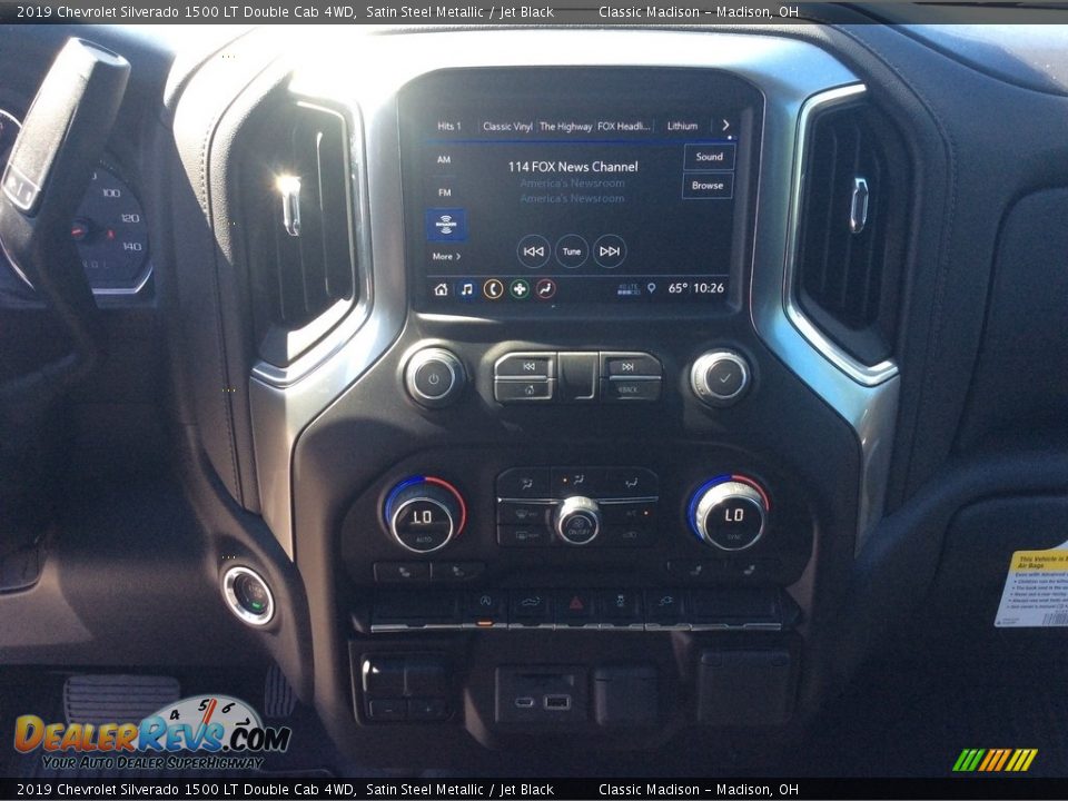 2019 Chevrolet Silverado 1500 LT Double Cab 4WD Satin Steel Metallic / Jet Black Photo #14