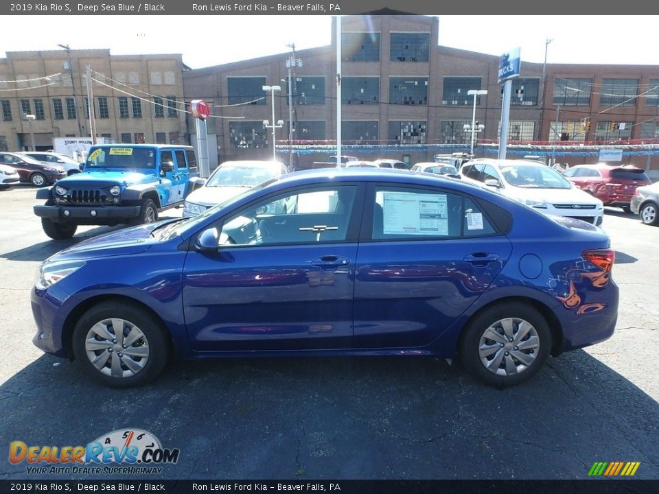 2019 Kia Rio S Deep Sea Blue / Black Photo #6