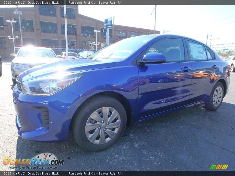2019 Kia Rio S Deep Sea Blue / Black Photo #7