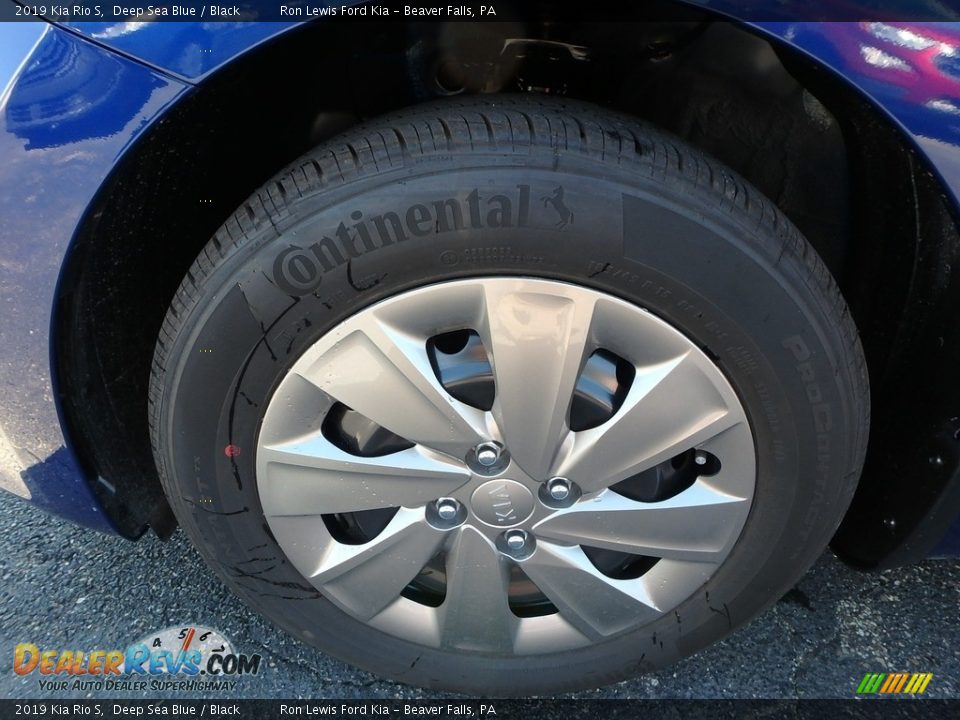 2019 Kia Rio S Deep Sea Blue / Black Photo #9