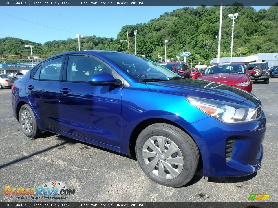 2019 Kia Rio S Deep Sea Blue / Black Photo #10
