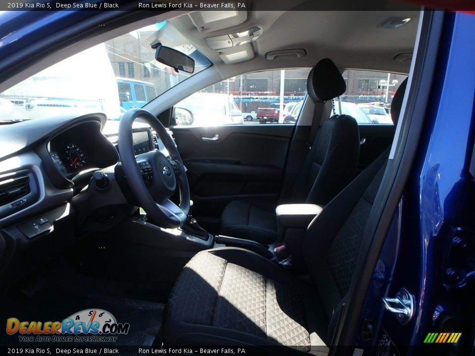 2019 Kia Rio S Deep Sea Blue / Black Photo #11