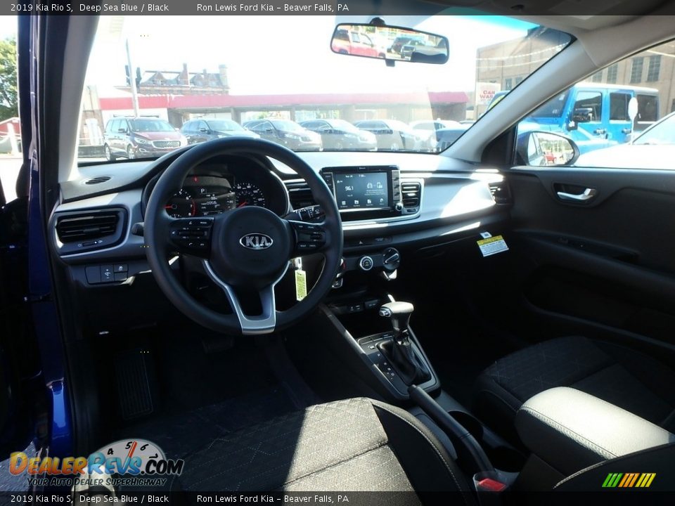 2019 Kia Rio S Deep Sea Blue / Black Photo #13