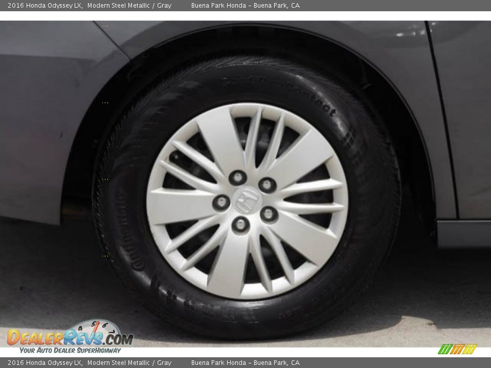 2016 Honda Odyssey LX Modern Steel Metallic / Gray Photo #33