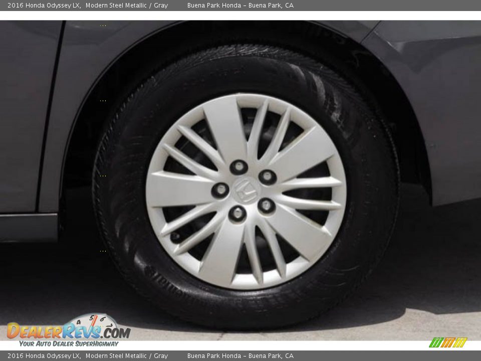 2016 Honda Odyssey LX Modern Steel Metallic / Gray Photo #35