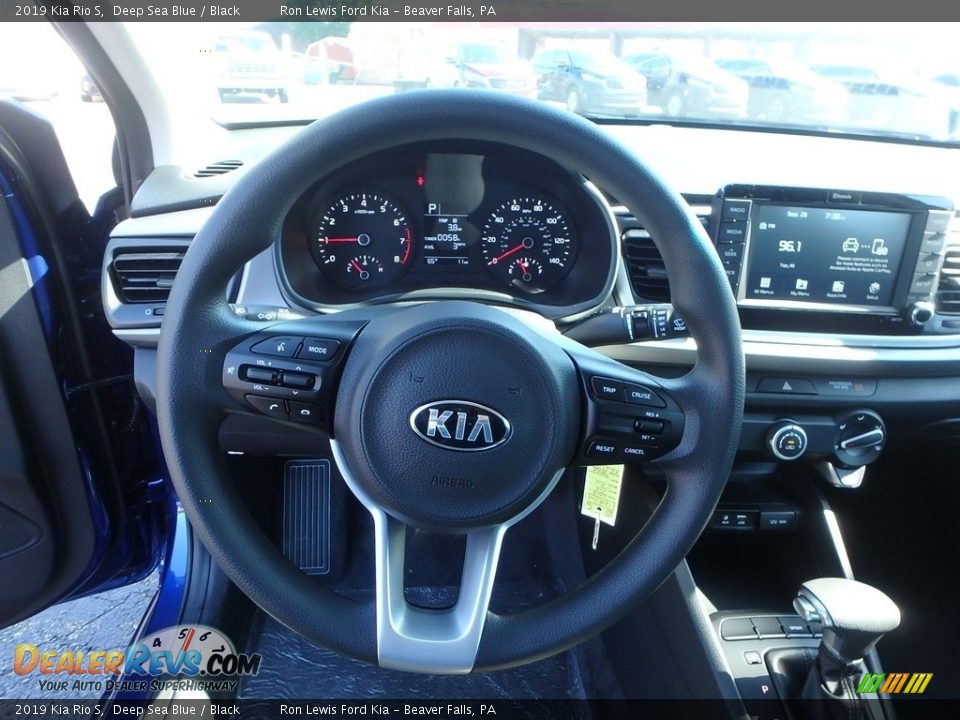 2019 Kia Rio S Deep Sea Blue / Black Photo #17