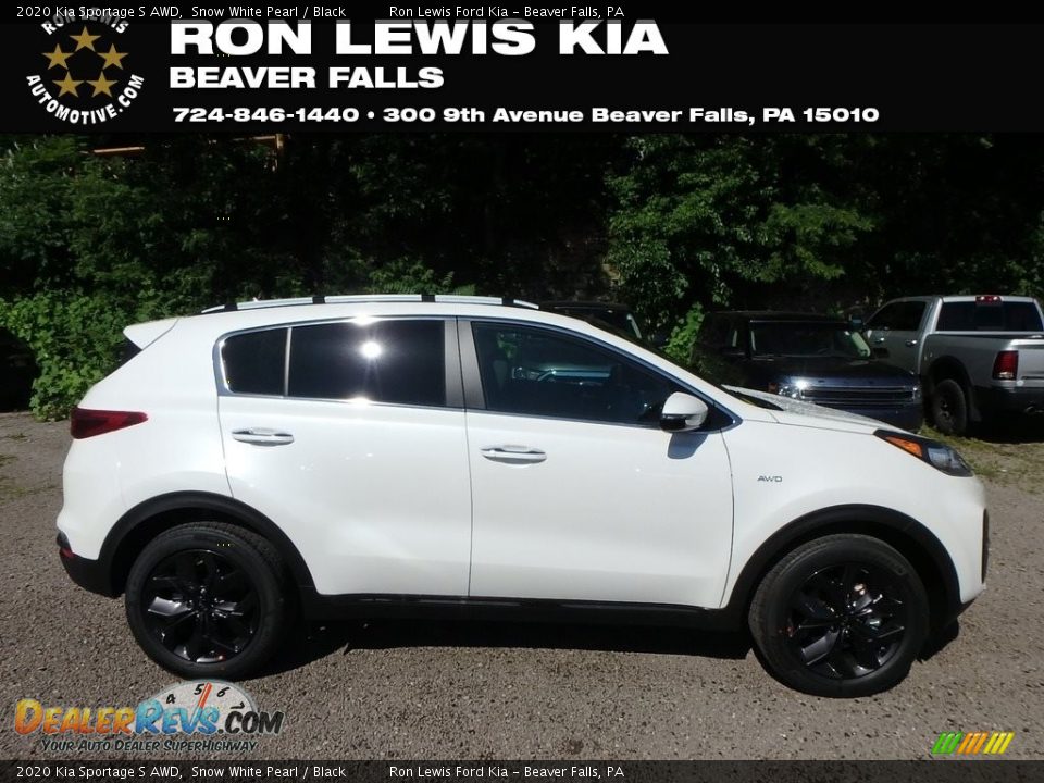 2020 Kia Sportage S AWD Snow White Pearl / Black Photo #1