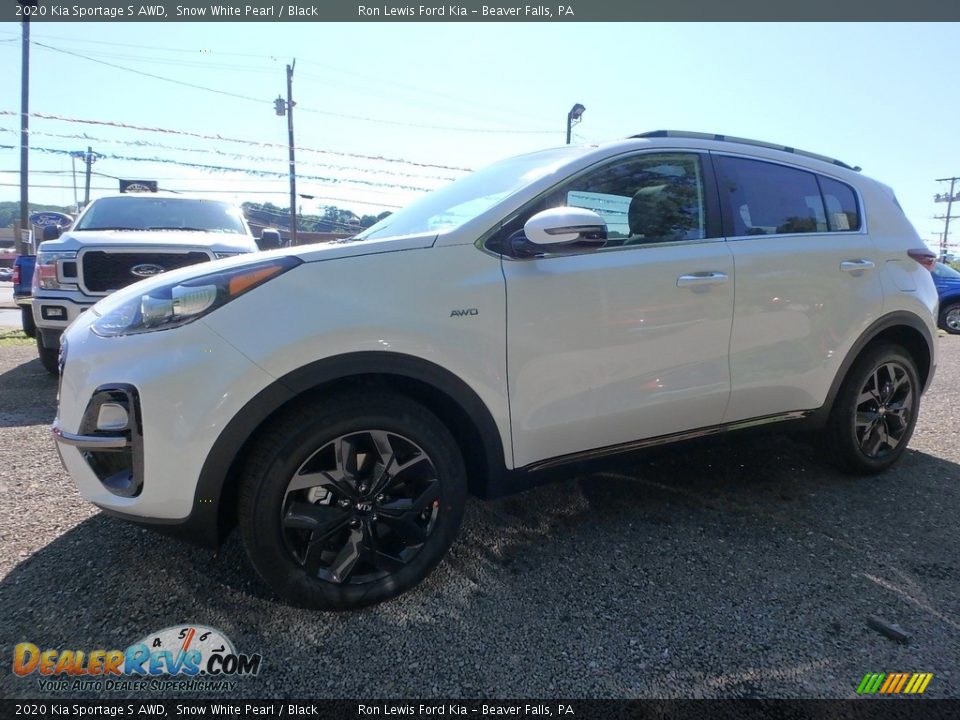 2020 Kia Sportage S AWD Snow White Pearl / Black Photo #7