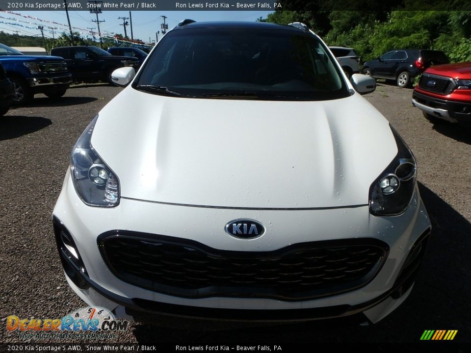 2020 Kia Sportage S AWD Snow White Pearl / Black Photo #8