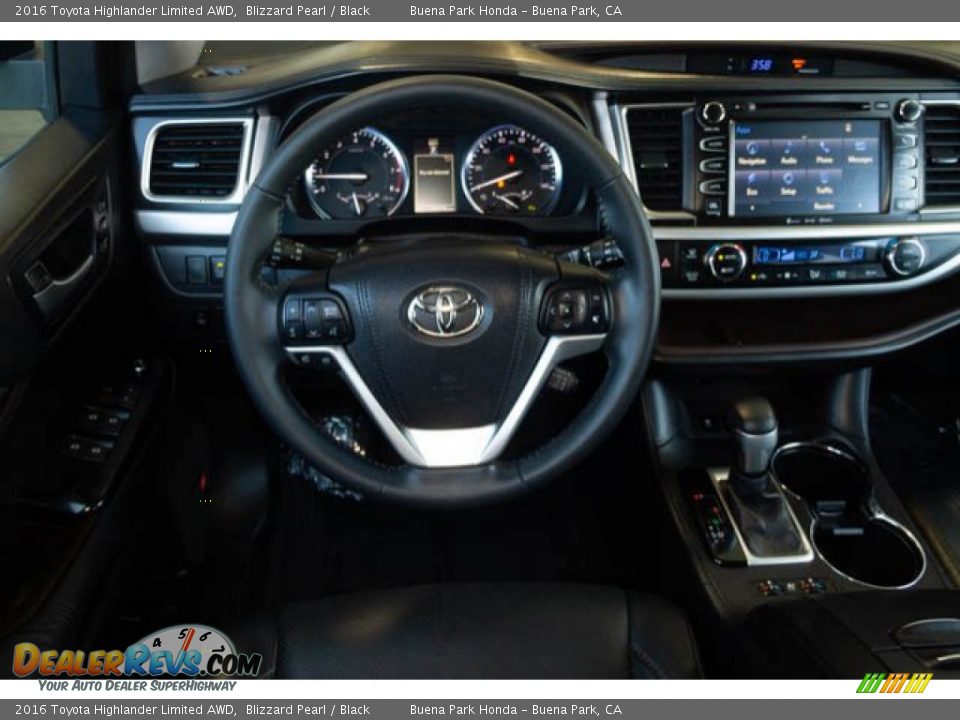 2016 Toyota Highlander Limited AWD Blizzard Pearl / Black Photo #5