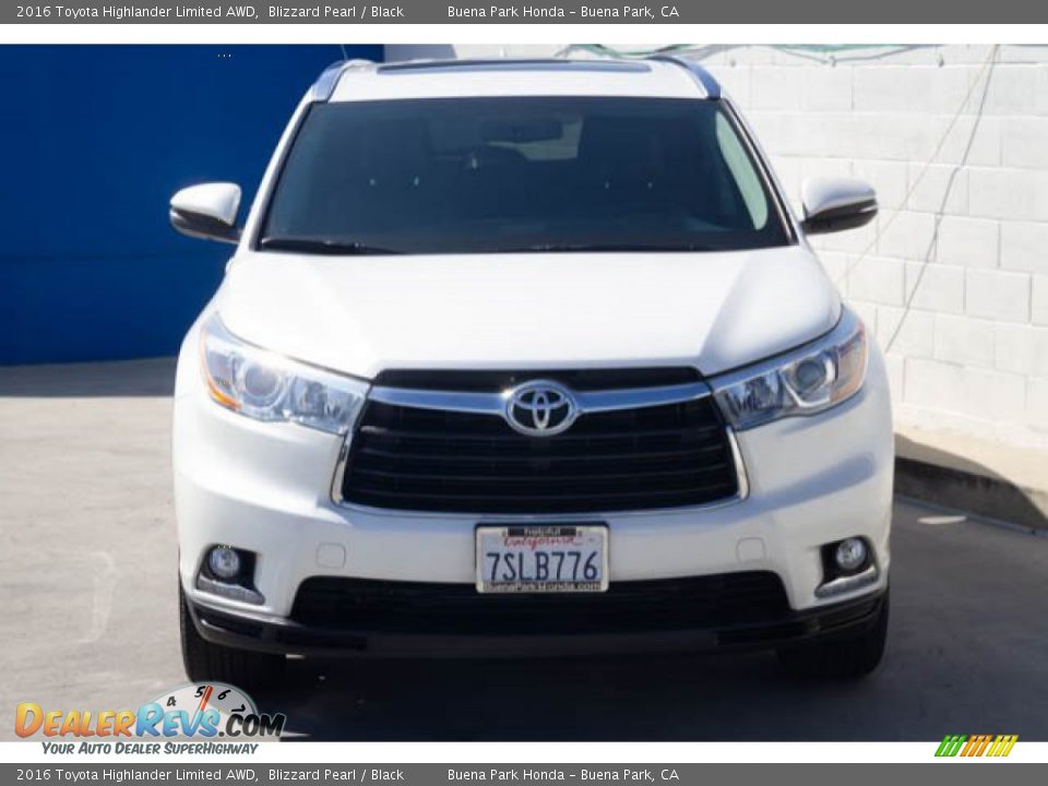 2016 Toyota Highlander Limited AWD Blizzard Pearl / Black Photo #7
