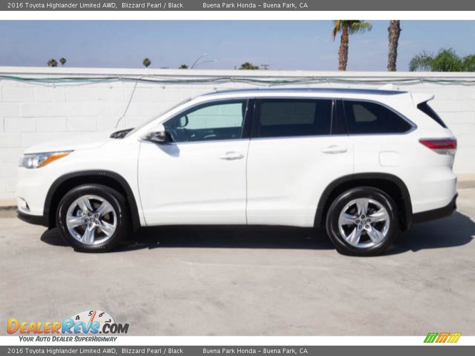 2016 Toyota Highlander Limited AWD Blizzard Pearl / Black Photo #8