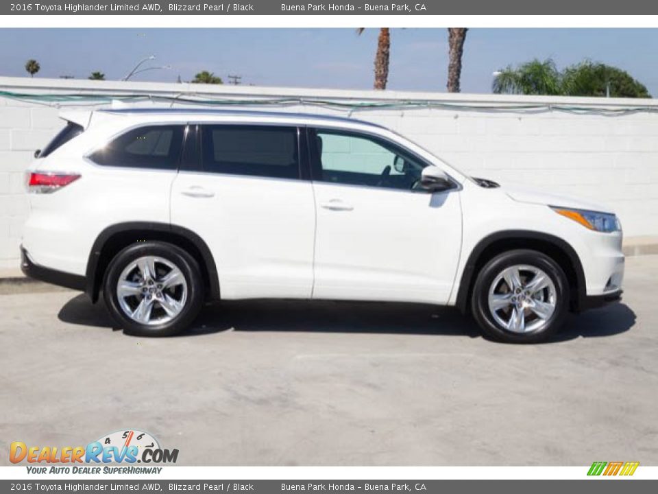 2016 Toyota Highlander Limited AWD Blizzard Pearl / Black Photo #10