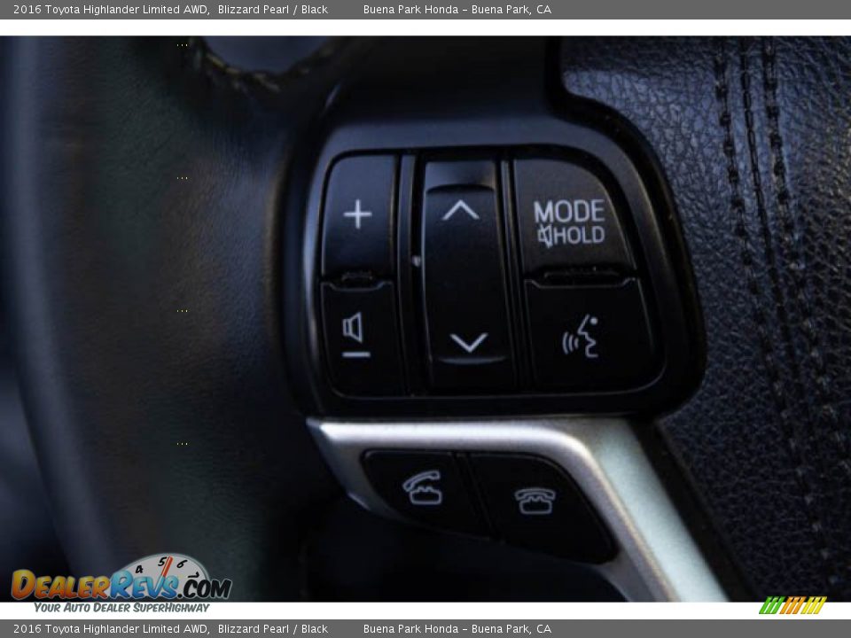 2016 Toyota Highlander Limited AWD Blizzard Pearl / Black Photo #12