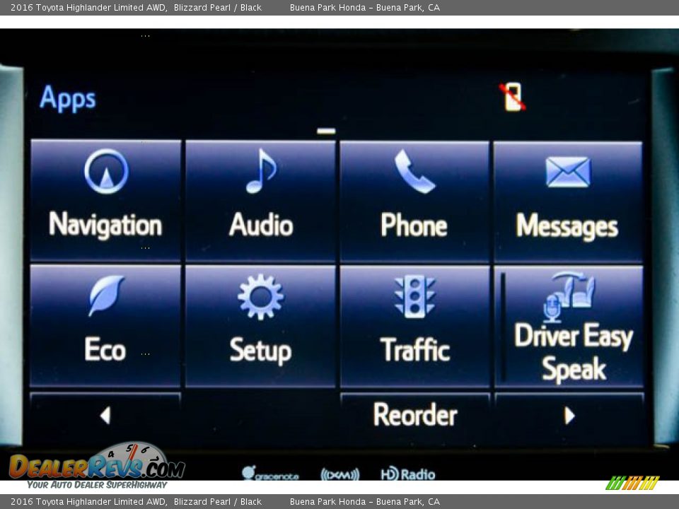 2016 Toyota Highlander Limited AWD Blizzard Pearl / Black Photo #25