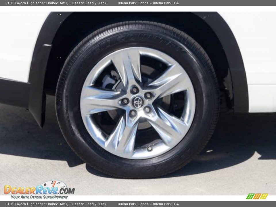 2016 Toyota Highlander Limited AWD Blizzard Pearl / Black Photo #35