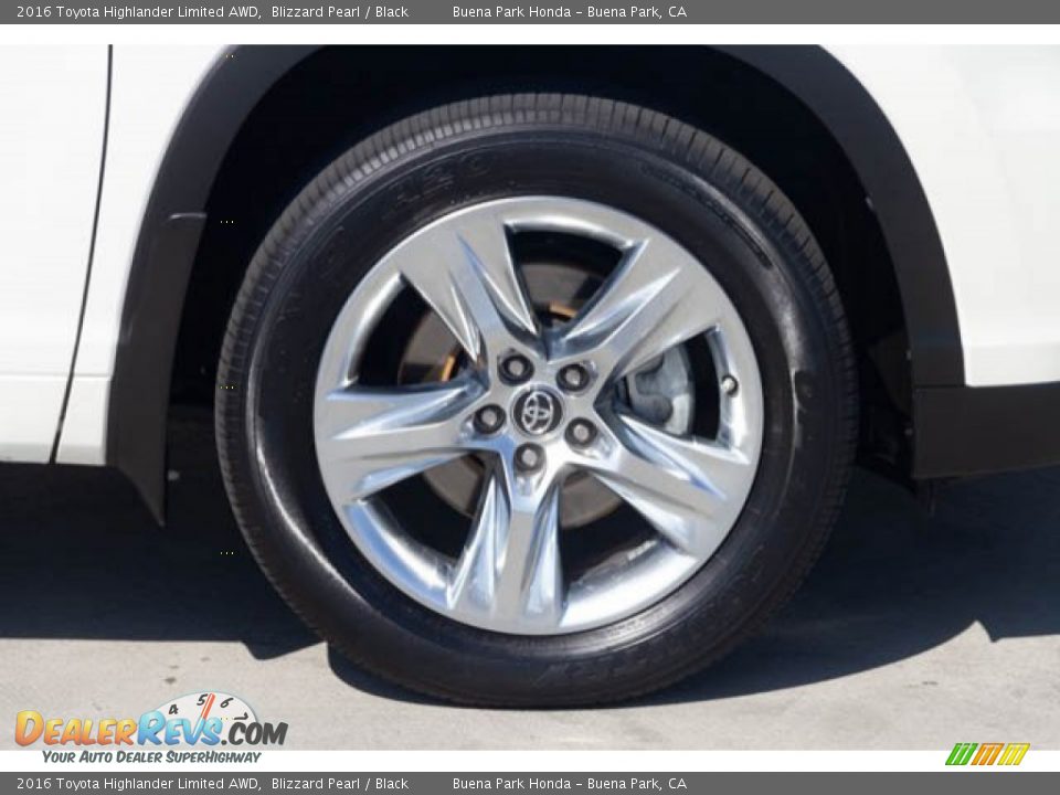 2016 Toyota Highlander Limited AWD Blizzard Pearl / Black Photo #36
