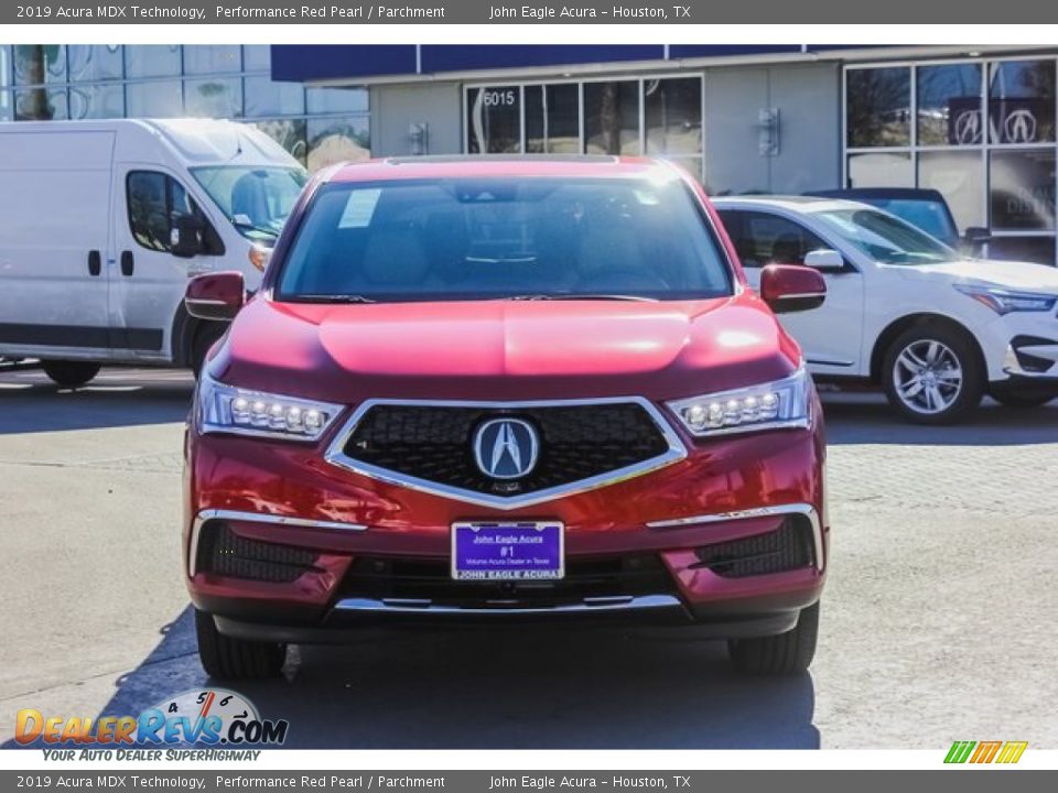 2019 Acura MDX Technology Performance Red Pearl / Parchment Photo #2