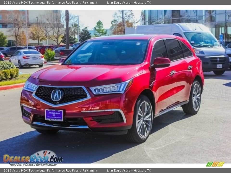 2019 Acura MDX Technology Performance Red Pearl / Parchment Photo #3