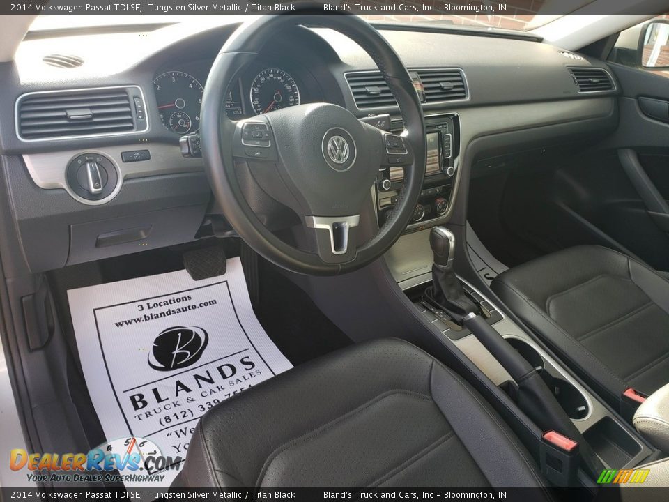 2014 Volkswagen Passat TDI SE Tungsten Silver Metallic / Titan Black Photo #10