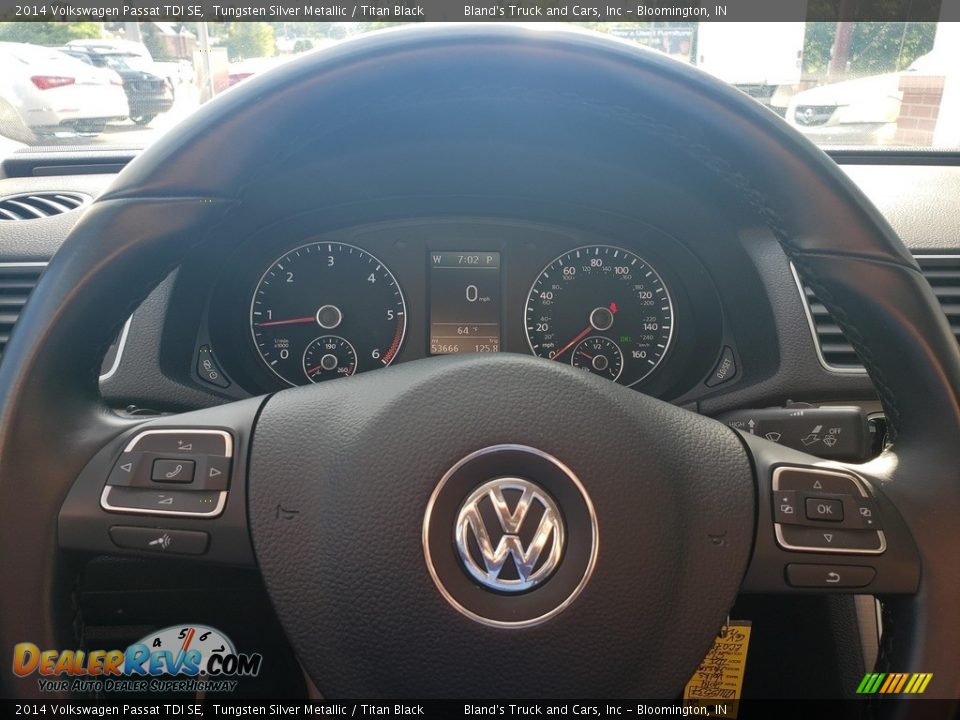 2014 Volkswagen Passat TDI SE Tungsten Silver Metallic / Titan Black Photo #12
