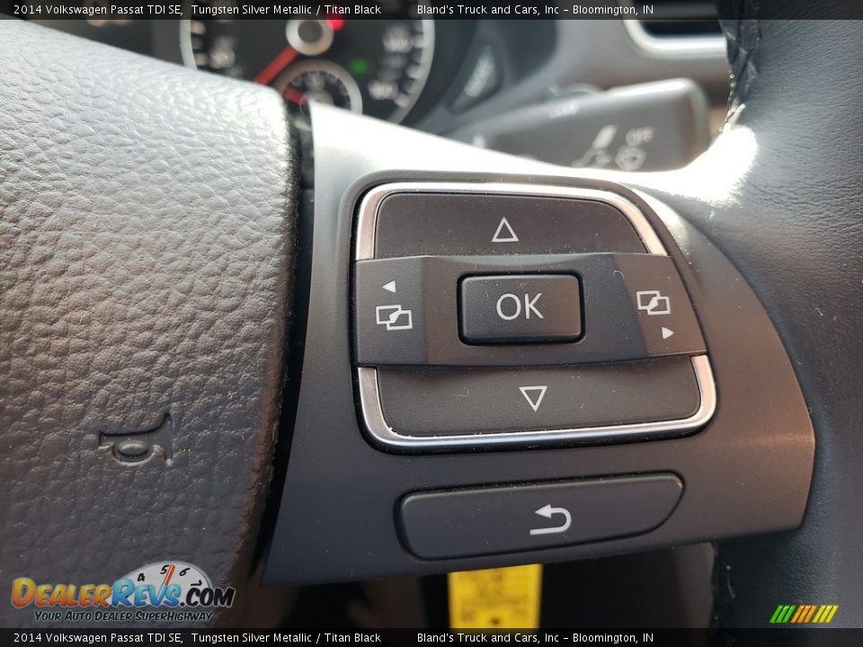 2014 Volkswagen Passat TDI SE Tungsten Silver Metallic / Titan Black Photo #14