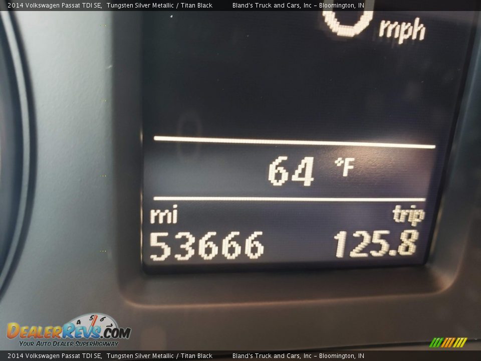 2014 Volkswagen Passat TDI SE Tungsten Silver Metallic / Titan Black Photo #17