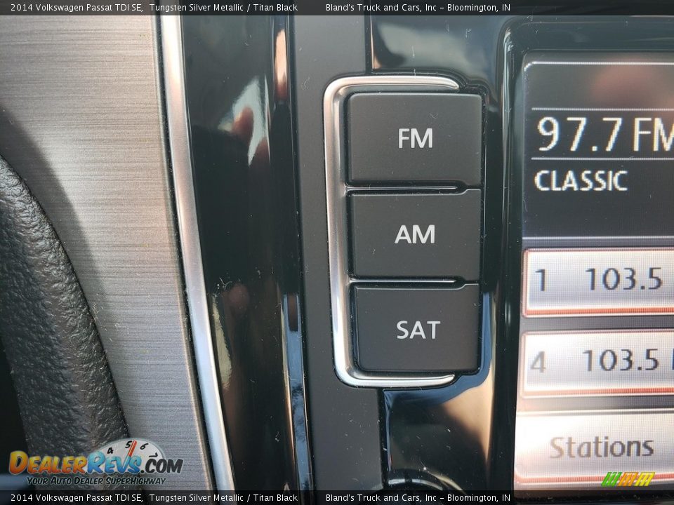 2014 Volkswagen Passat TDI SE Tungsten Silver Metallic / Titan Black Photo #21