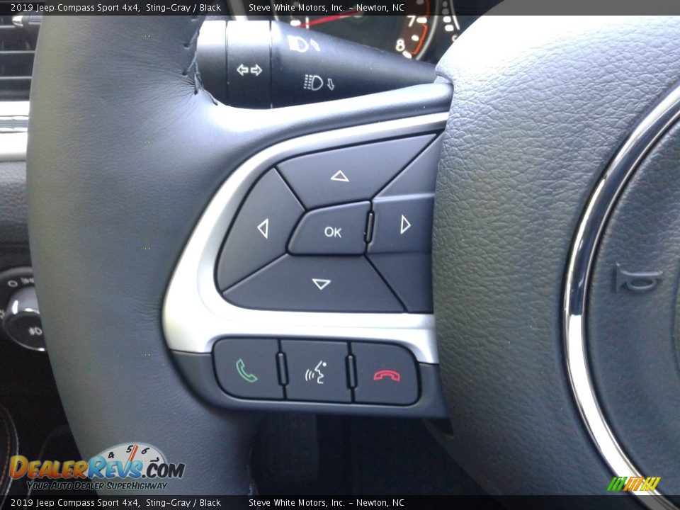 2019 Jeep Compass Sport 4x4 Sting-Gray / Black Photo #16