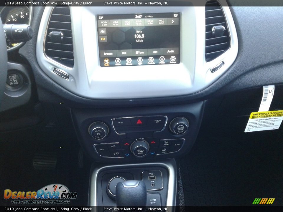 2019 Jeep Compass Sport 4x4 Sting-Gray / Black Photo #19