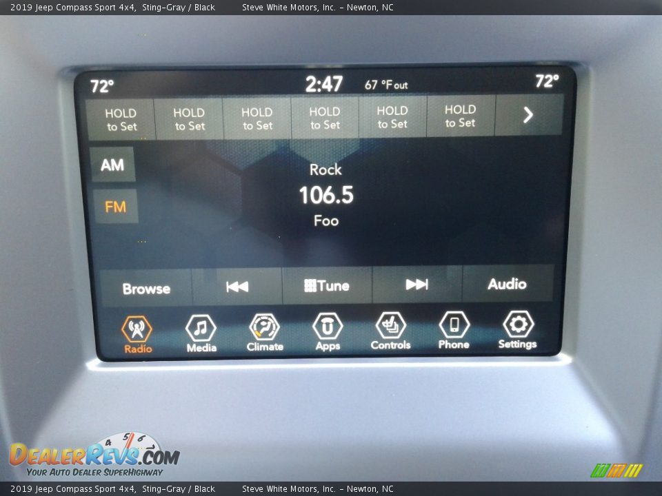 2019 Jeep Compass Sport 4x4 Sting-Gray / Black Photo #20