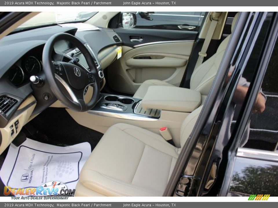 2019 Acura MDX Technology Majestic Black Pearl / Parchment Photo #15