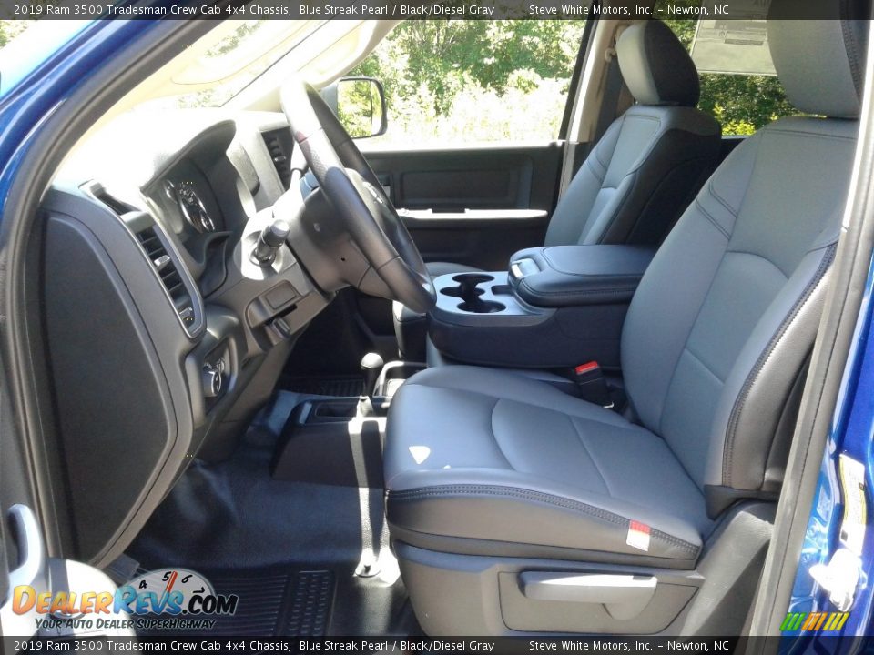 Front Seat of 2019 Ram 3500 Tradesman Crew Cab 4x4 Chassis Photo #11