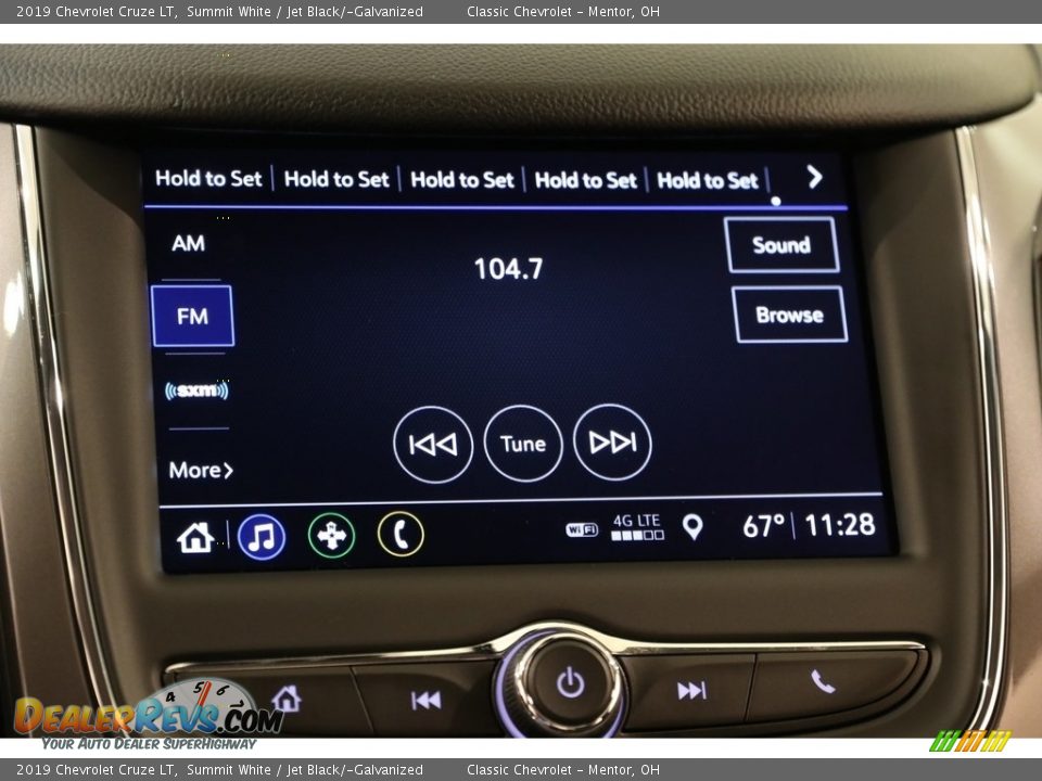 2019 Chevrolet Cruze LT Summit White / Jet Black/­Galvanized Photo #11