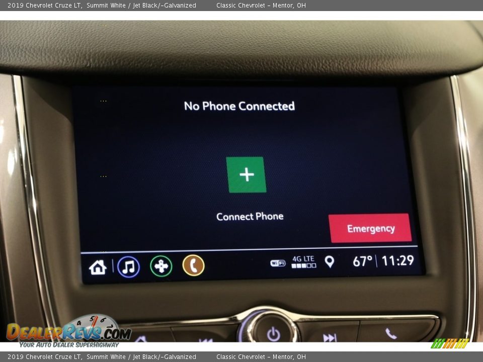 2019 Chevrolet Cruze LT Summit White / Jet Black/­Galvanized Photo #12