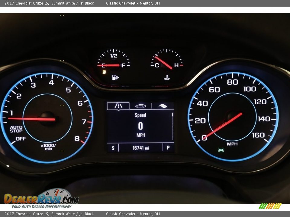 2017 Chevrolet Cruze LS Summit White / Jet Black Photo #8