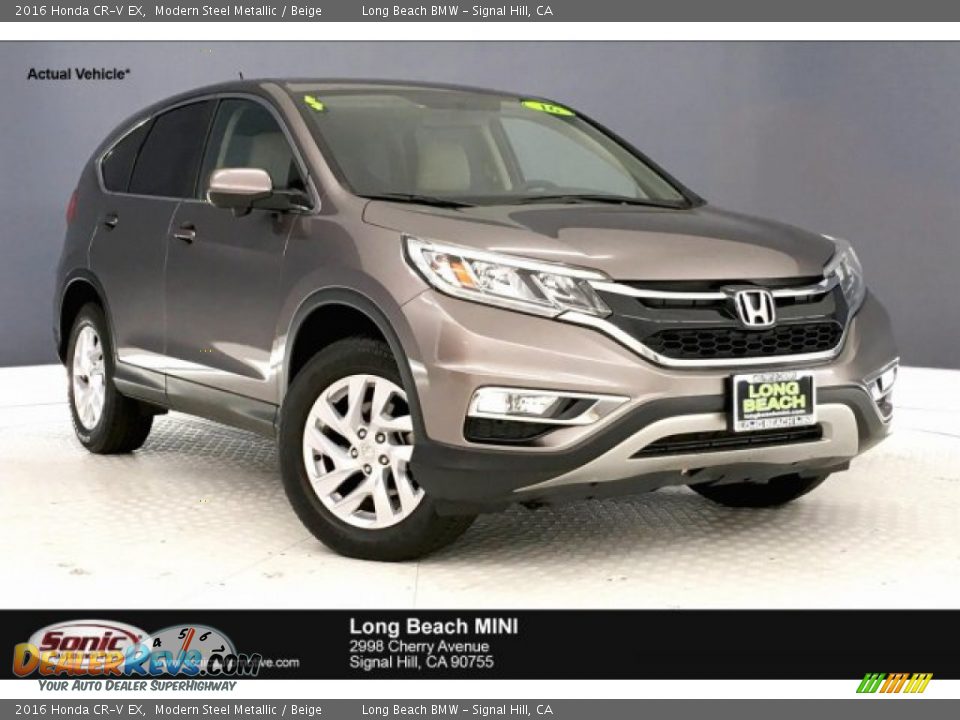 2016 Honda CR-V EX Modern Steel Metallic / Beige Photo #1