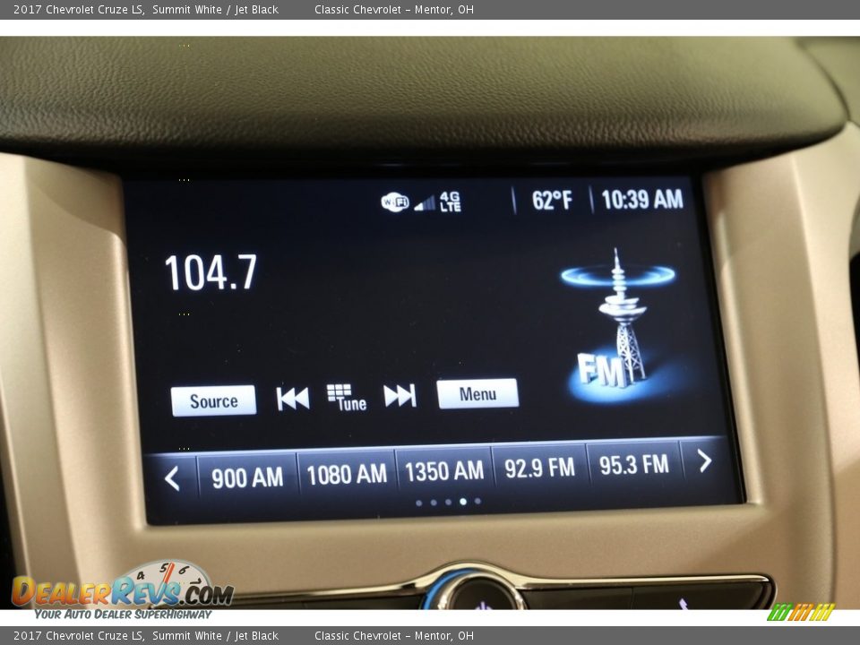 2017 Chevrolet Cruze LS Summit White / Jet Black Photo #11