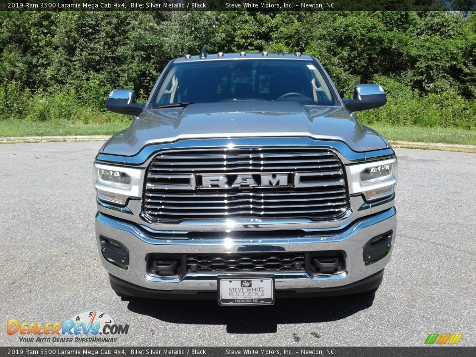 2019 Ram 3500 Laramie Mega Cab 4x4 Billet Silver Metallic / Black Photo #3