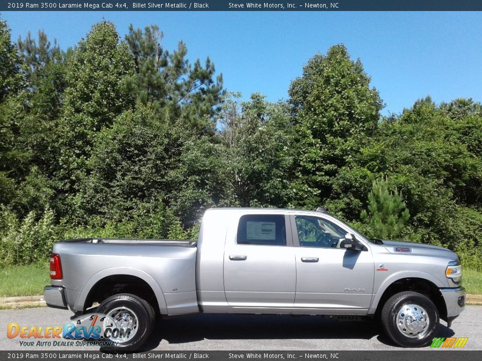 Billet Silver Metallic 2019 Ram 3500 Laramie Mega Cab 4x4 Photo #5