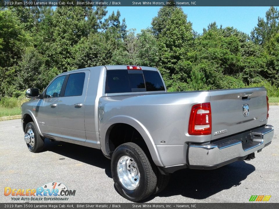 2019 Ram 3500 Laramie Mega Cab 4x4 Billet Silver Metallic / Black Photo #8