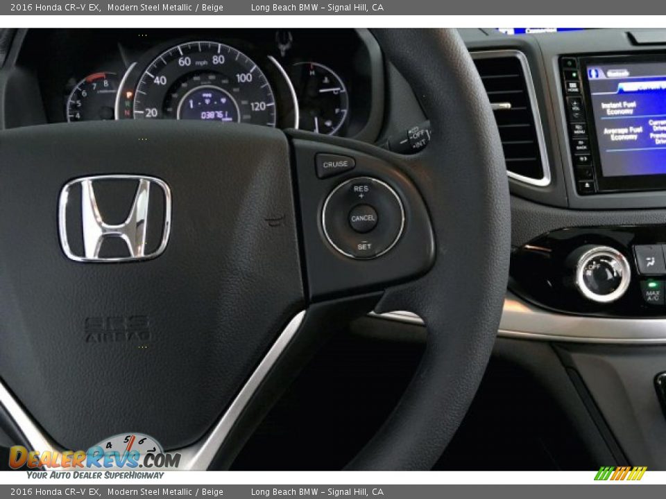 2016 Honda CR-V EX Modern Steel Metallic / Beige Photo #15