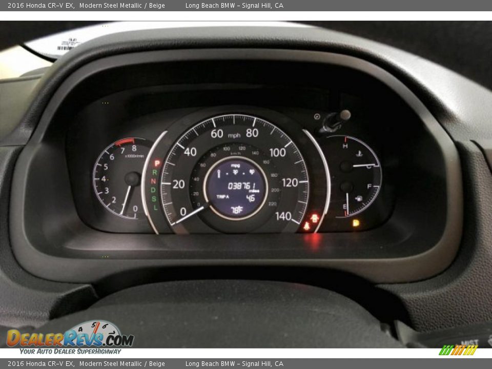 2016 Honda CR-V EX Modern Steel Metallic / Beige Photo #16