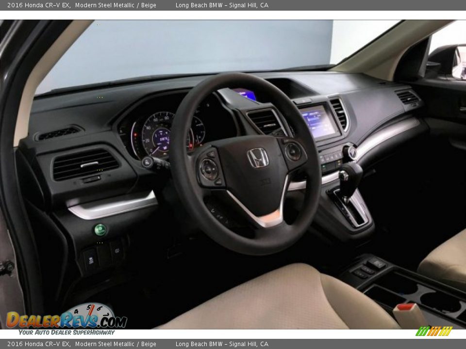 2016 Honda CR-V EX Modern Steel Metallic / Beige Photo #17