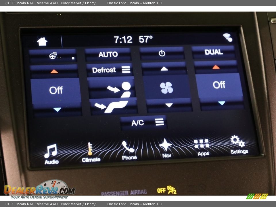 2017 Lincoln MKC Reserve AWD Black Velvet / Ebony Photo #11