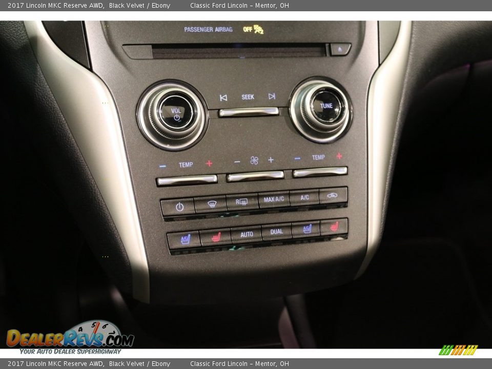 2017 Lincoln MKC Reserve AWD Black Velvet / Ebony Photo #14