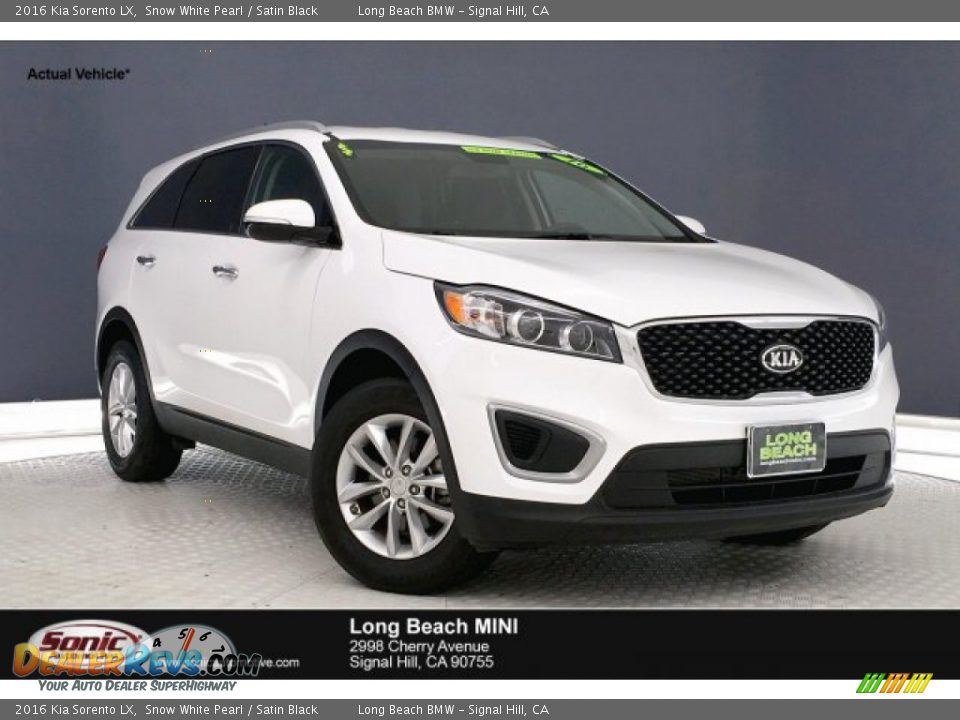 2016 Kia Sorento LX Snow White Pearl / Satin Black Photo #1