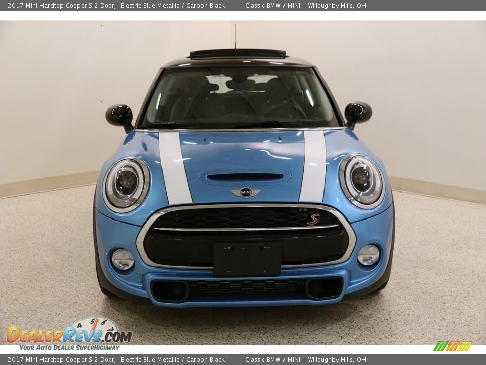 2017 Mini Hardtop Cooper S 2 Door Electric Blue Metallic / Carbon Black Photo #2