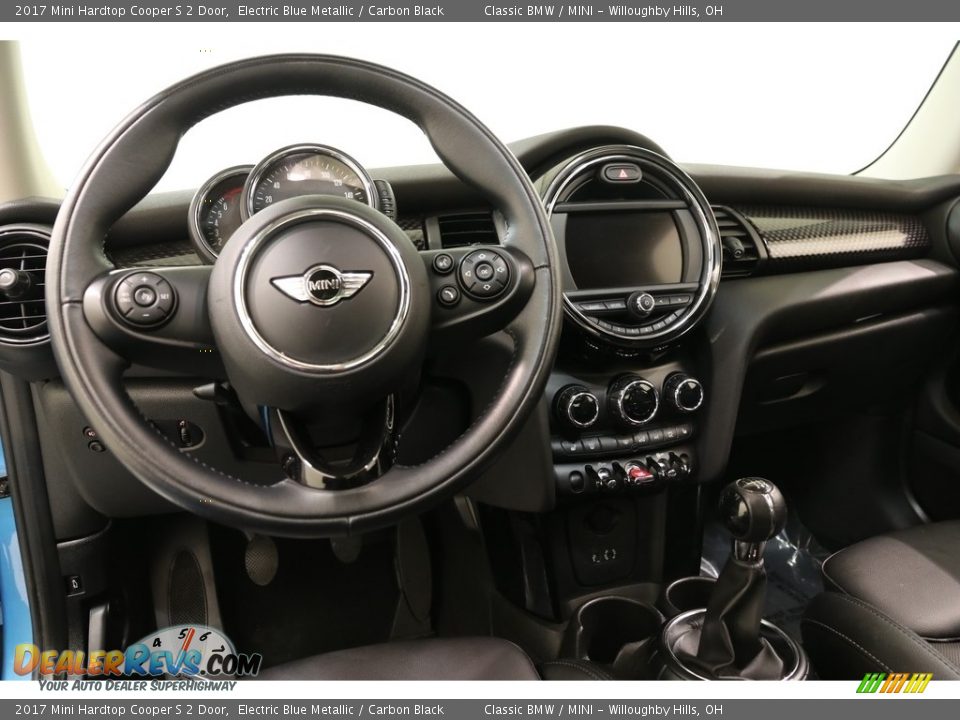 2017 Mini Hardtop Cooper S 2 Door Electric Blue Metallic / Carbon Black Photo #6