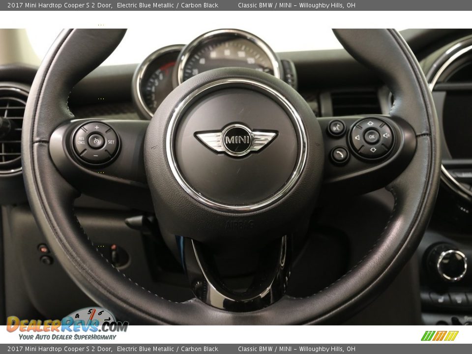 2017 Mini Hardtop Cooper S 2 Door Electric Blue Metallic / Carbon Black Photo #7